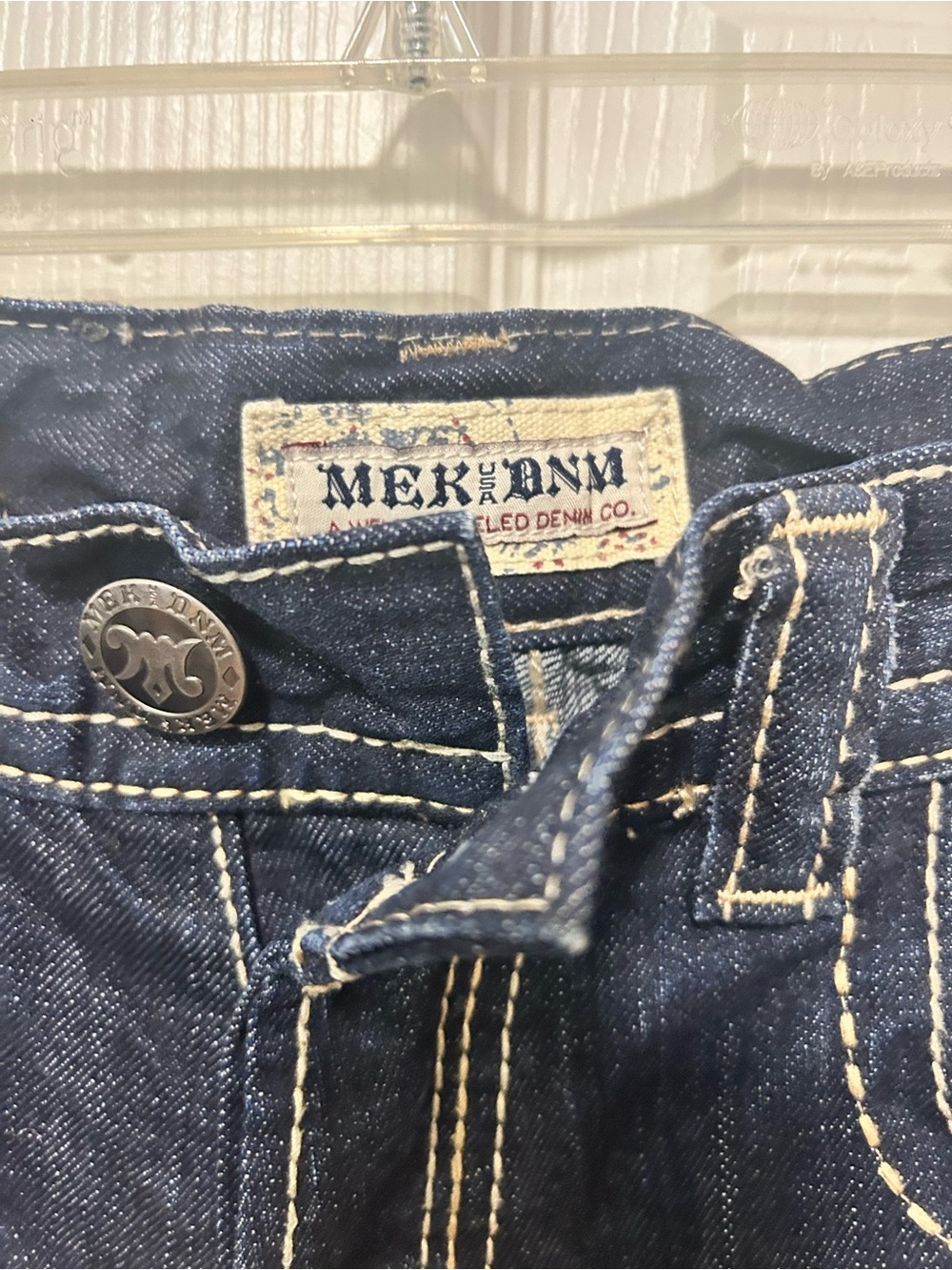 Vintage MEK Denim St Petersburg Boot Cut Jeans Men's Blue 32x32 - Picture 3 of 7